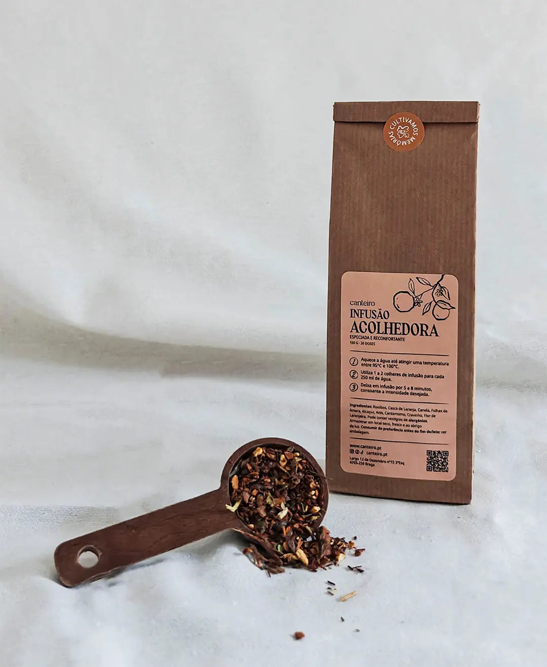 Recarga de Infusões em sacos Kraft Acolhedora