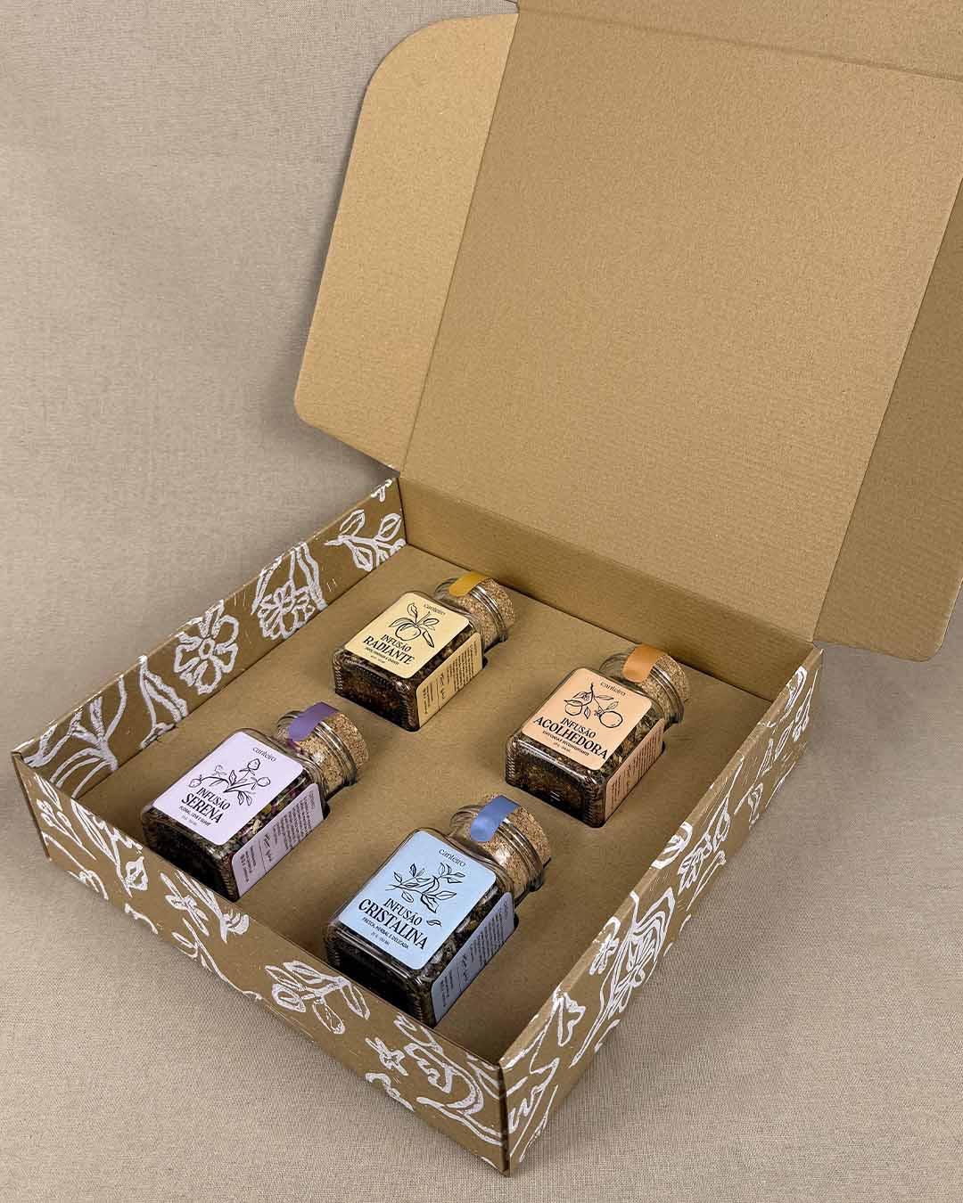 Conjunto de 4 Infusões Artesanais Canteiro