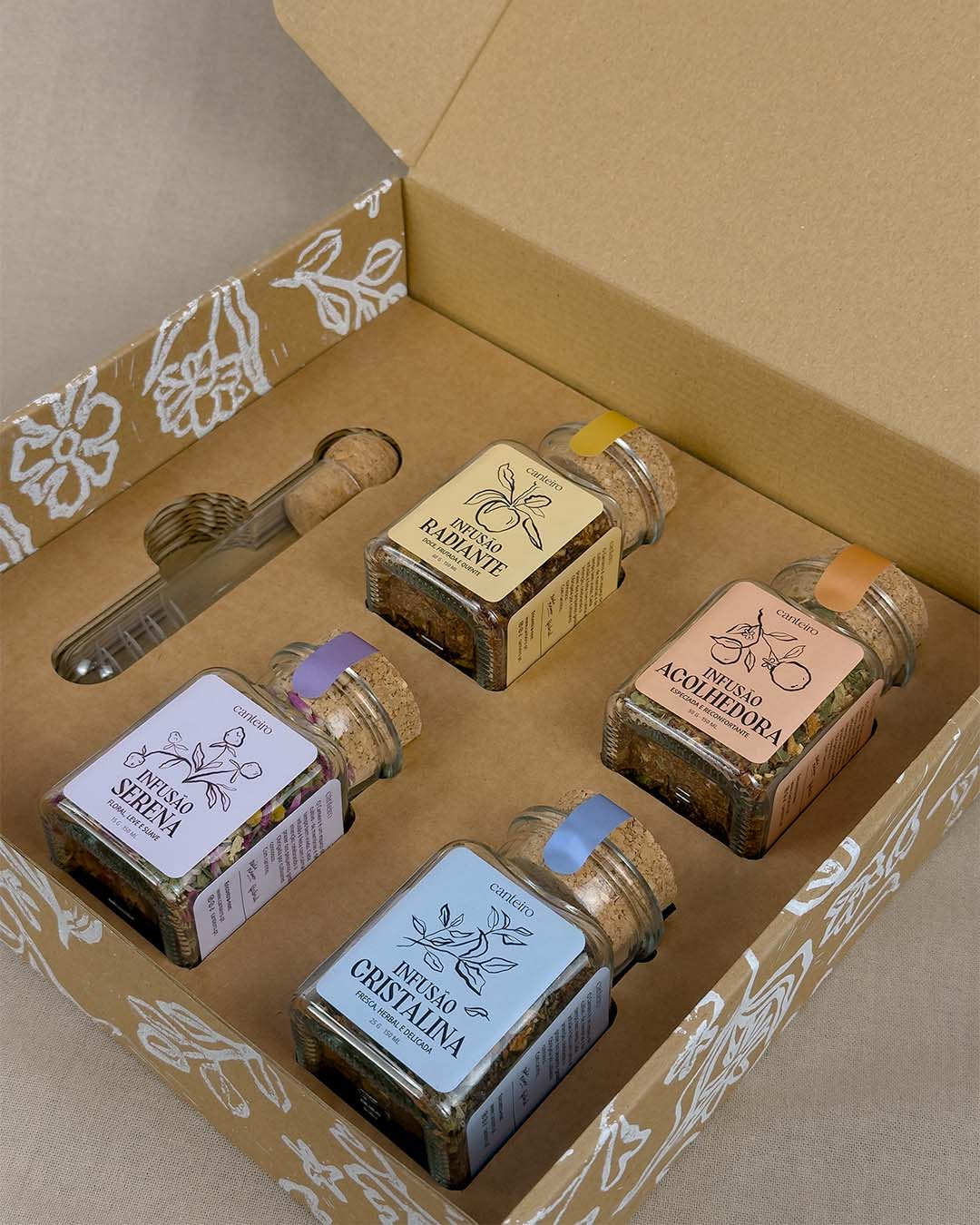 Conjunto de 4 Infusões Artesanais Canteiro