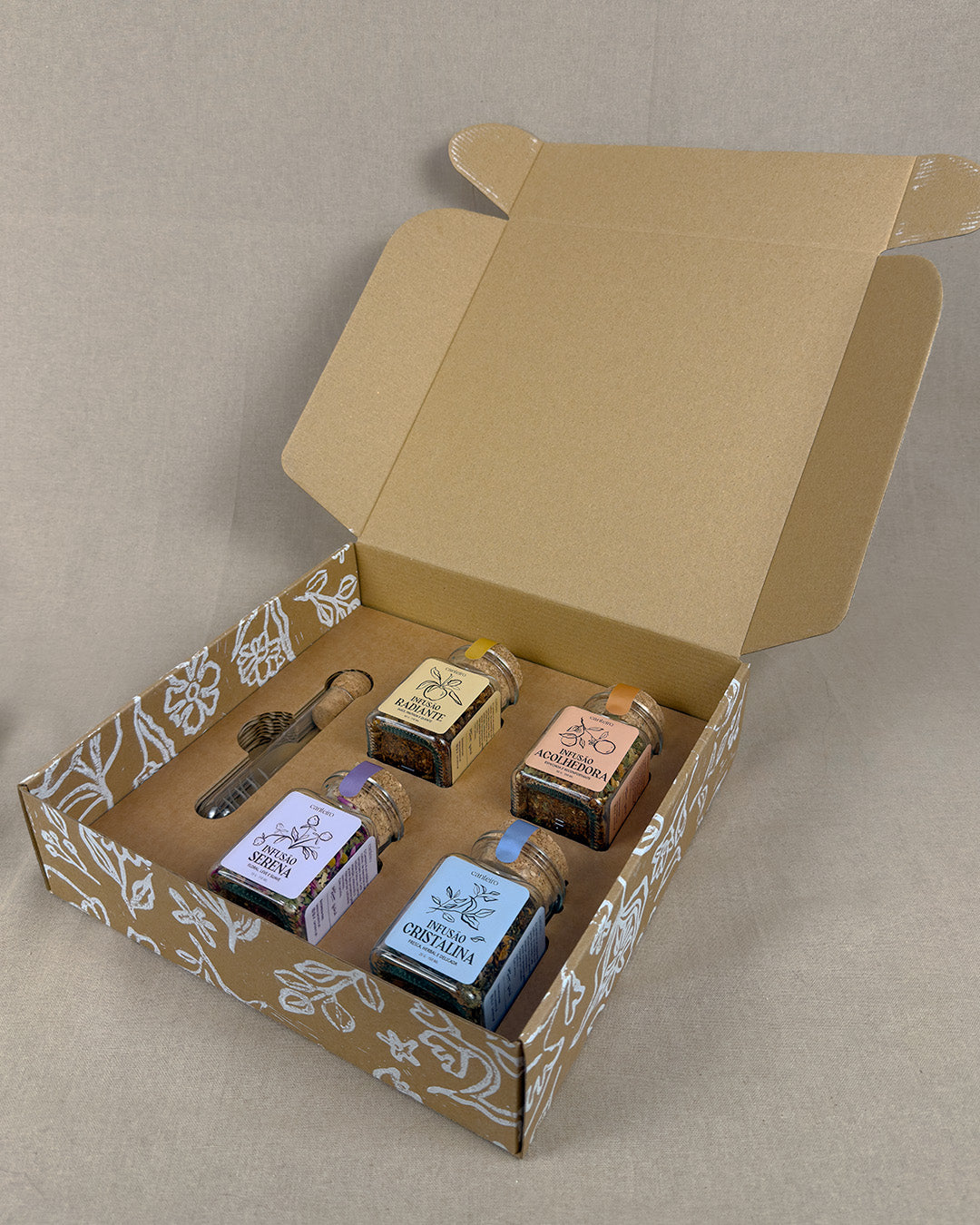 Conjunto de 4 Infusões Artesanais Canteiro