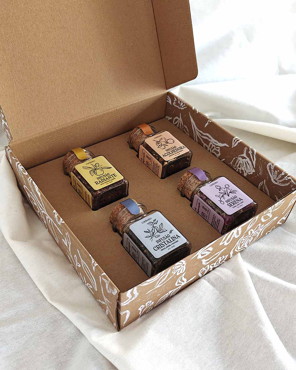 Conjunto de 4 Infusões Artesanais Canteiro