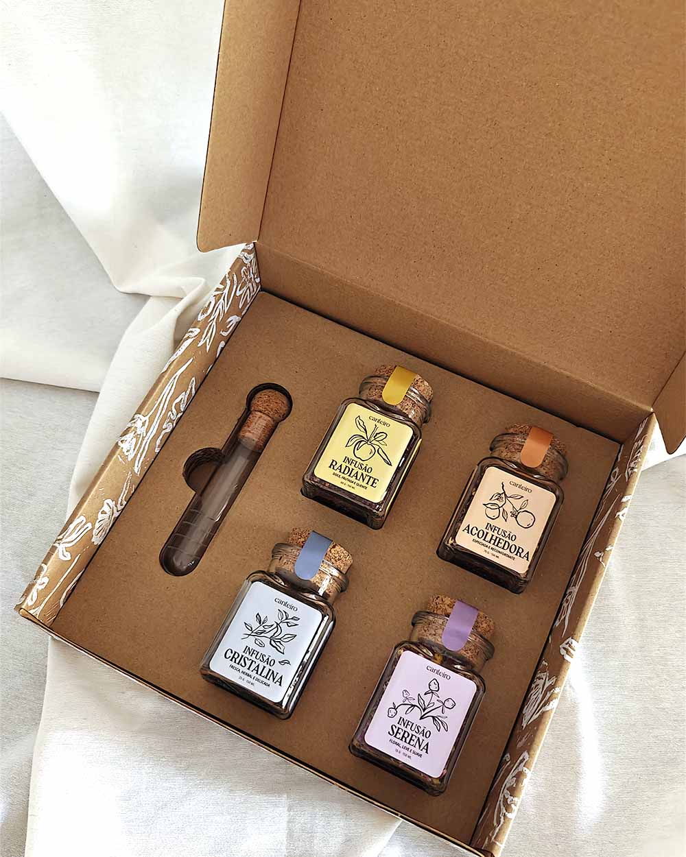 Conjunto de 4 Infusões Artesanais Canteiro