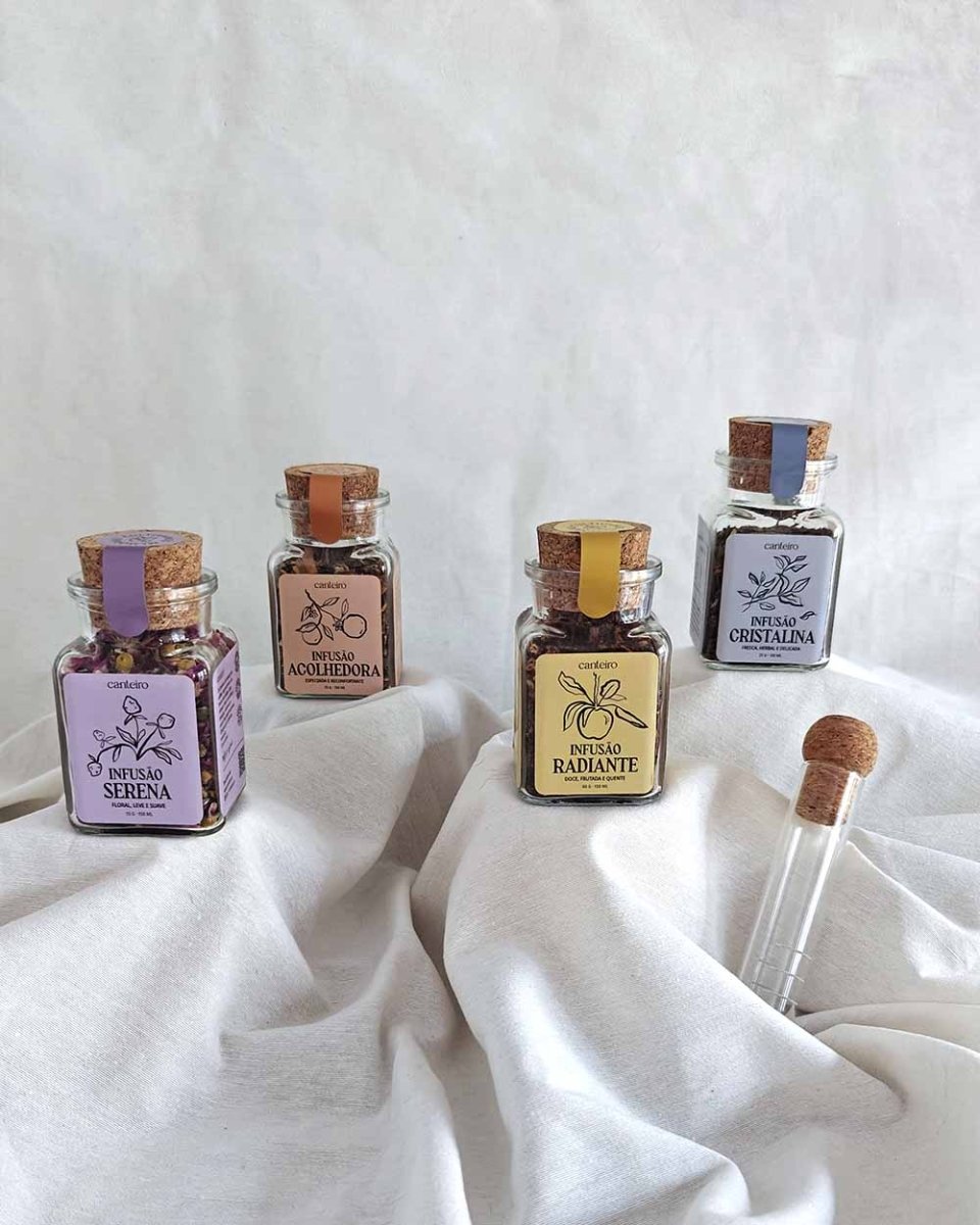 Conjunto de 4 Infusões Artesanais - Canteiro - 